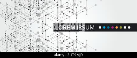 Fond graphique de technologie simple Illustration de Vecteur