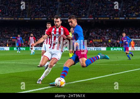 Barcelone, Espagne, 27, février 2022. Espagnol la Liga: FC Barcelona v Athletic Club. Crédit : Joan Gosa/Alay Live News Banque D'Images