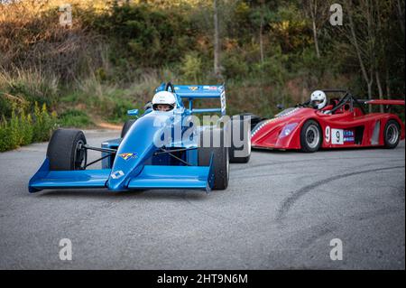 Une Formule Renault dans le Rally Hill Climb à Sant Feliu Codines Banque D'Images