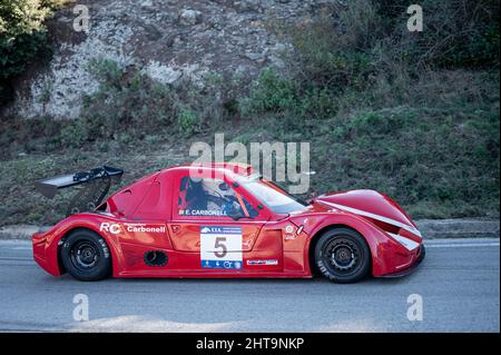 Demon car cm R2 dans le Rally Hill Climb à Sant Feliu Codines Banque D'Images