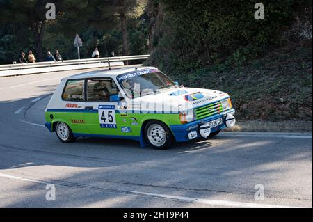 Talbot Samba Rallye dans le Rallye colline grimpez à Sant Feliu Codines Banque D'Images