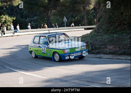 Talbot Samba Rallye dans le Rallye colline grimpez à Sant Feliu Codines Banque D'Images