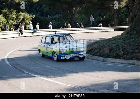 Talbot Samba Rallye dans le Rallye colline grimpez à Sant Feliu Codines Banque D'Images