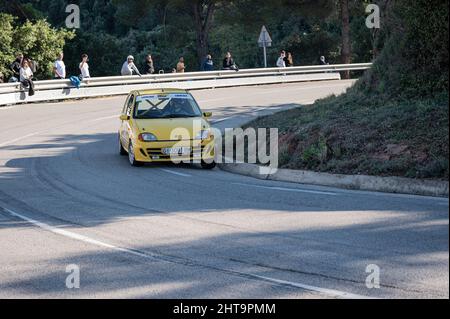 Fiat Seicento Sporting dans le Rally Hill Climb à Sant Feliu Codines Banque D'Images