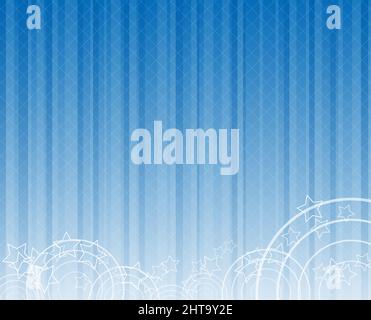 Bandes bleues arrière-plan vectoriel lumineux avec étoiles Illustration de Vecteur