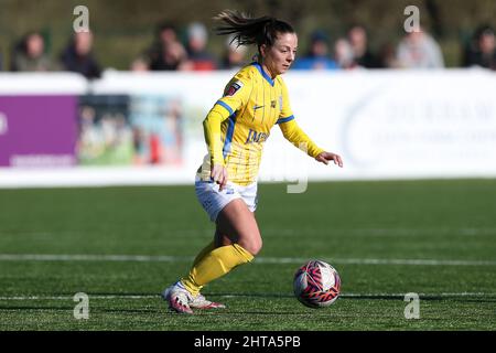 DURHAM, ROYAUME-UNI. FÉV 27th Veatriki SARRI de Birmingham City pendant le match de la FA Cup entre Durham Women FC et Birmingham City au château de Maiden, Durham City, le dimanche 27th février 2022. (Credit: Mark Fletcher | MI News) Credit: MI News & Sport /Alay Live News Banque D'Images