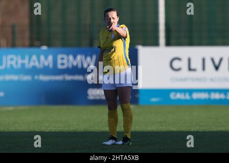 DURHAM, ROYAUME-UNI. 27th FÉVRIER Harriet SCOTT de Birmingham City pendant le match de la FA Cup entre le Durham Women FC et Birmingham City au château de Maiden, Durham City, le dimanche 27th février 2022. (Credit: Mark Fletcher | MI News) Credit: MI News & Sport /Alay Live News Banque D'Images