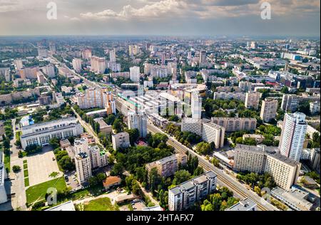 Vue aérienne de l'Université technique d'Ukraine à Kiev Banque D'Images