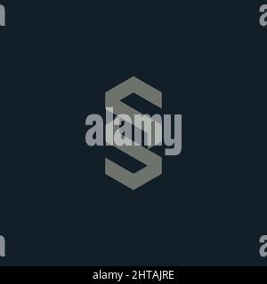 Modèle vectoriel d'inspiration avec logo lettre SS Illustration de Vecteur