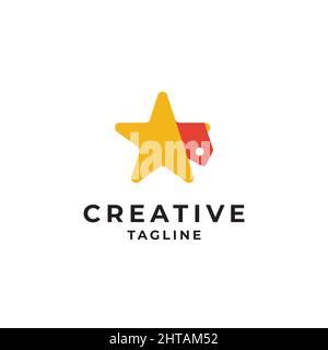 Modèle vectoriel d'inspiration pour le logo Star Deal Price Illustration de Vecteur