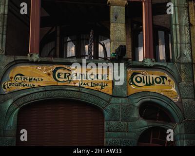 Maison Coilliot, Maison Coilliot. Une maison Art Nouveau située à Lille, France. Banque D'Images