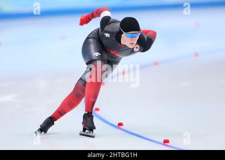 Pékin, Chine. 7th févr. 2022. PEARMAN Maddison (CAN) Patinage de vitesse : féminin 1500m pendant les Jeux Olympiques d'hiver de Beijing 2022 à l'ovale national de patinage de vitesse de Beijing, Chine . Credit: Yohei Osada/AFLO SPORT/Alay Live News Banque D'Images