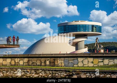 Une fermeture d'un bâtiment à Aviles, Asturias, Espagne Banque D'Images