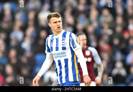 Marche de Solly à Brighton lors du match de Premier League entre Brighton et Hove Albion et Aston Villa au stade American Express, Brighton, Royaume-Uni - 26th février 2022 photo Simon Dack/Telephoto Images - usage éditorial uniquement. Pas de merchandising. Pour les images de football, les restrictions FA et Premier League s'appliquent inc. Aucune utilisation Internet/mobile sans licence FAPL - pour plus de détails, contactez football Dataco Banque D'Images