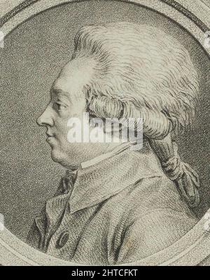 Portrait du compositeur Louis-Armand Chardin (1755-1793). Collection privée. Banque D'Images