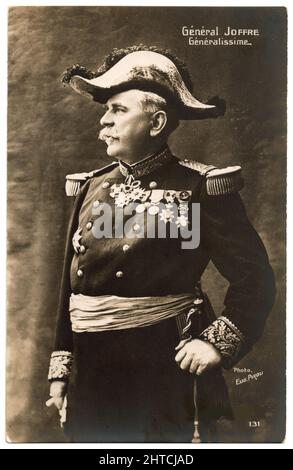 Portrait de Joseph Joffre (1852-1931). Collection privée. Banque D'Images