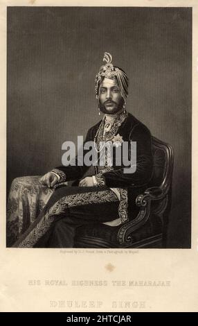 Portrait de Maharaja Duleep Singh (1838-1893). Collection privée. Banque D'Images