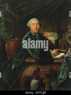 Portrait de Grigory Nikolayevitch Teplov (1717-1779), mi-18th cen. Trouvé dans la Collection de l'Ermitage de l'État, Saint-Pétersbourg. Banque D'Images