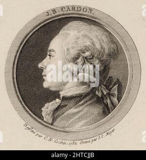 Portrait du harpiste et compositeur Jean-Baptiste Cardon (1760-1803), 1782. Collection privée. Banque D'Images