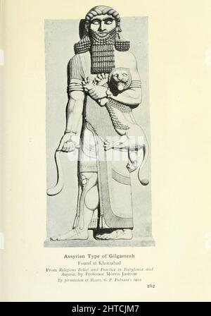 Le type assyrien de Gilgamesh trouvé à Khorsabad Gilgamesh (Akkadian: Gilgameš; sumérien: Bilgames) était un héros dans la mythologie mésopotamienne ancienne et le protagoniste de l'Epic de Gilgamesh, un poème épique écrit en Akkadian à la fin 2nd du millénaire avant Jésus-Christ. Il était peut-être un roi historique de la ville-état sumérien d'Uruk, qui a été déifié à titre posthume. Son règne aurait probablement eu lieu au début de la période dynastique précoce (Mésopotamie) c. 2900 – 2350 av. J.-C., bien qu'il soit devenu une figure majeure dans la légende sumérienne pendant la troisième dynastie d'ur (c. 2112 – c. 2004 C.-B.). Dans le Banque D'Images