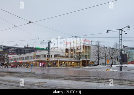 Auditorium de cinéma bio Rex à Helsinki, Finlande. Banque D'Images