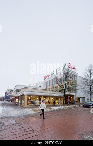 Auditorium de cinéma bio Rex à Helsinki, Finlande. Banque D'Images