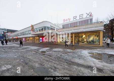 Auditorium de cinéma bio Rex à Helsinki, Finlande. Banque D'Images