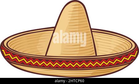 Illustration vectorielle Sombrero (chapeau mexicain) Illustration de Vecteur