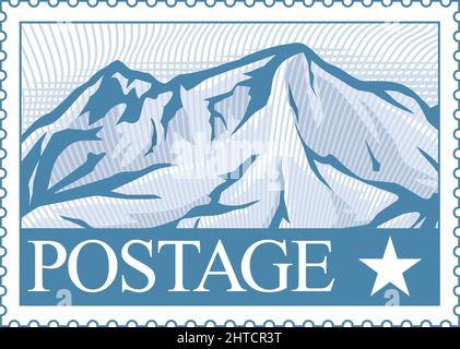 Illustration du vecteur de timbre-poste Illustration de Vecteur