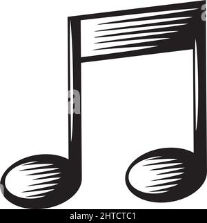 Illustration vectorielle de note de musique Illustration de Vecteur