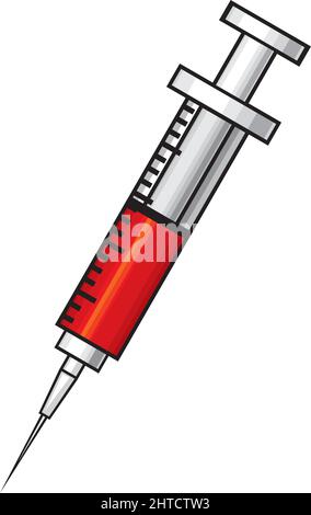 Illustration du vecteur de seringue médicale Illustration de Vecteur