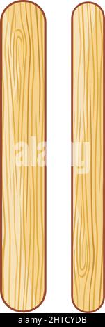 Illustration vectorielle de bâtonnets de crème glacée Illustration de Vecteur