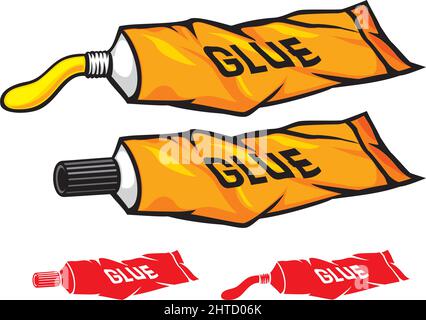 Tube de Colle vector illustration Illustration de Vecteur