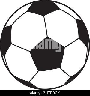 Illustration vectorielle du ballon de football (football) Illustration de Vecteur