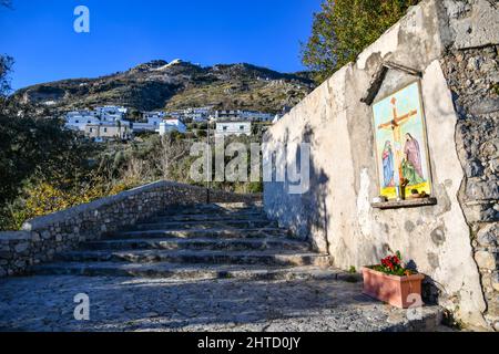 Le village italien de Conca dei Marini. Banque D'Images