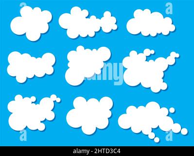 Illustration vectorielle des nuages Illustration de Vecteur