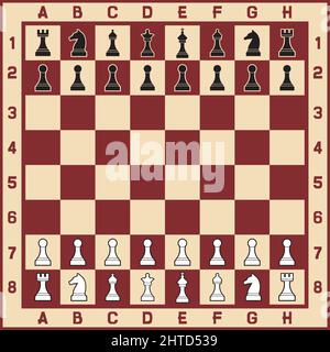 Illustration du vecteur de table d'échecs Illustration de Vecteur