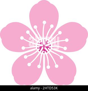 Illustration vectorielle de fleur de cerisier Illustration de Vecteur