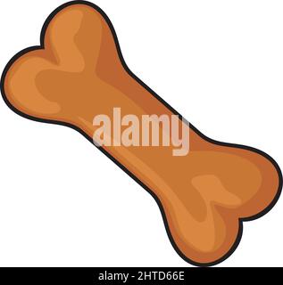 Illustration du vecteur d'os de chien Illustration de Vecteur
