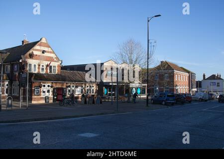 Vues sur Broadway à Didcot, Oxfordshire, au Royaume-Uni Banque D'Images