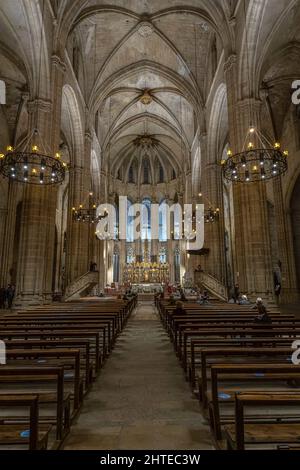 Chapelle royale et autel, Cathédrale, Tortosa, Baix Ebre, Tarragone, Catalogne, Espagne. Banque D'Images