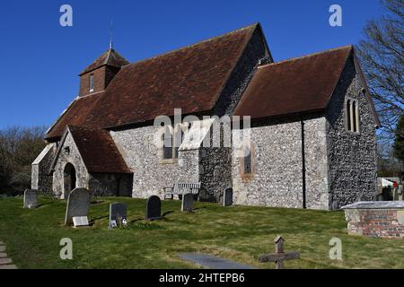 St Mary la Vierge Église Friston royaume-uni Banque D'Images