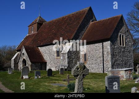 St Mary la Vierge Église Friston royaume-uni Banque D'Images