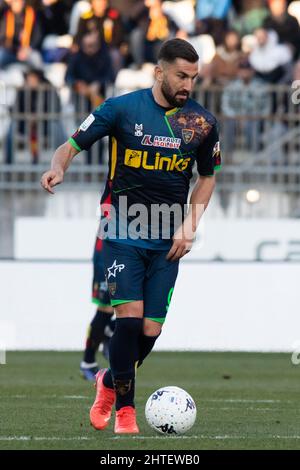 Massimo Coda lors du match de la série B entre Monza et Lecce au stade U Power le 27 février 2022 à Monza, en Italie. Banque D'Images