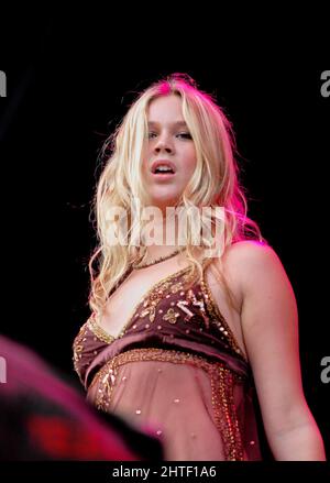 Joss Stone, V2005, Hylands Park, Chelmsford, Essex, Royaume-Uni - 21 août 2005 Banque D'Images