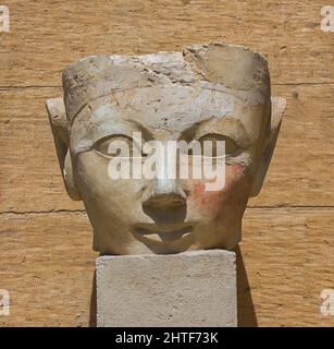 Chef de la reine Hatshepsut Banque D'Images