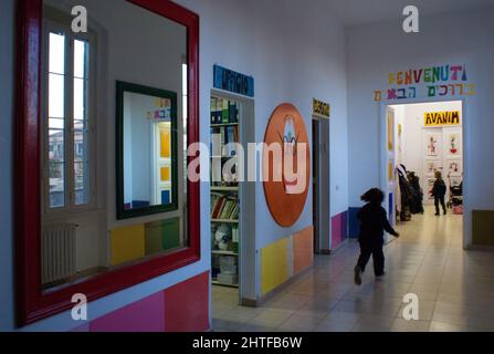 Rome, Italie 27/11/2008: Activités amusantes pour les enfants d'âge préscolaire, Centre Pitigliani. ©Andrea Sabbadini Banque D'Images