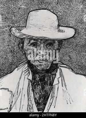 Vincent Van Gogh - Portrait patience Escalier 1888 Banque D'Images