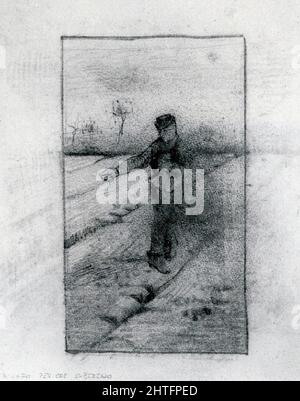 Vincent Van Gogh - Sower 1881 2 1881 Banque D'Images