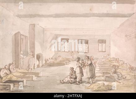 Thomas Rowlandson - Bridewell, la salle du col, la maison de correction Banque D'Images